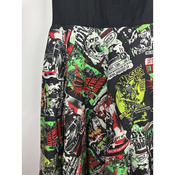Hell Bunny Vixen Rockabilly B Movie Horror 50's Dress Monster Halloween Party XS - Picture 8 of 16